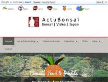 Tablet Screenshot of actubonsai.com